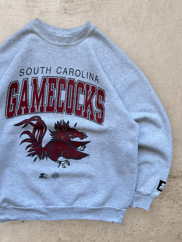 90s Starter South Carolina Gamecocks Graphic Crewneck - Medium