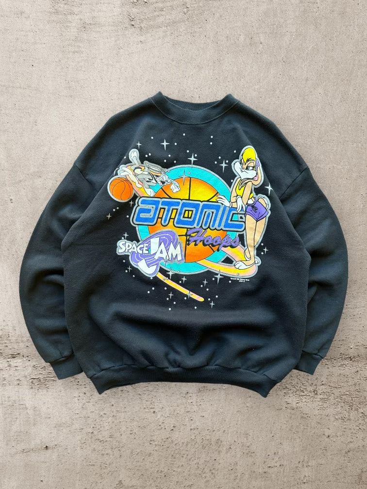 90s Space Jam Atomic Hoops Crewneck - XL