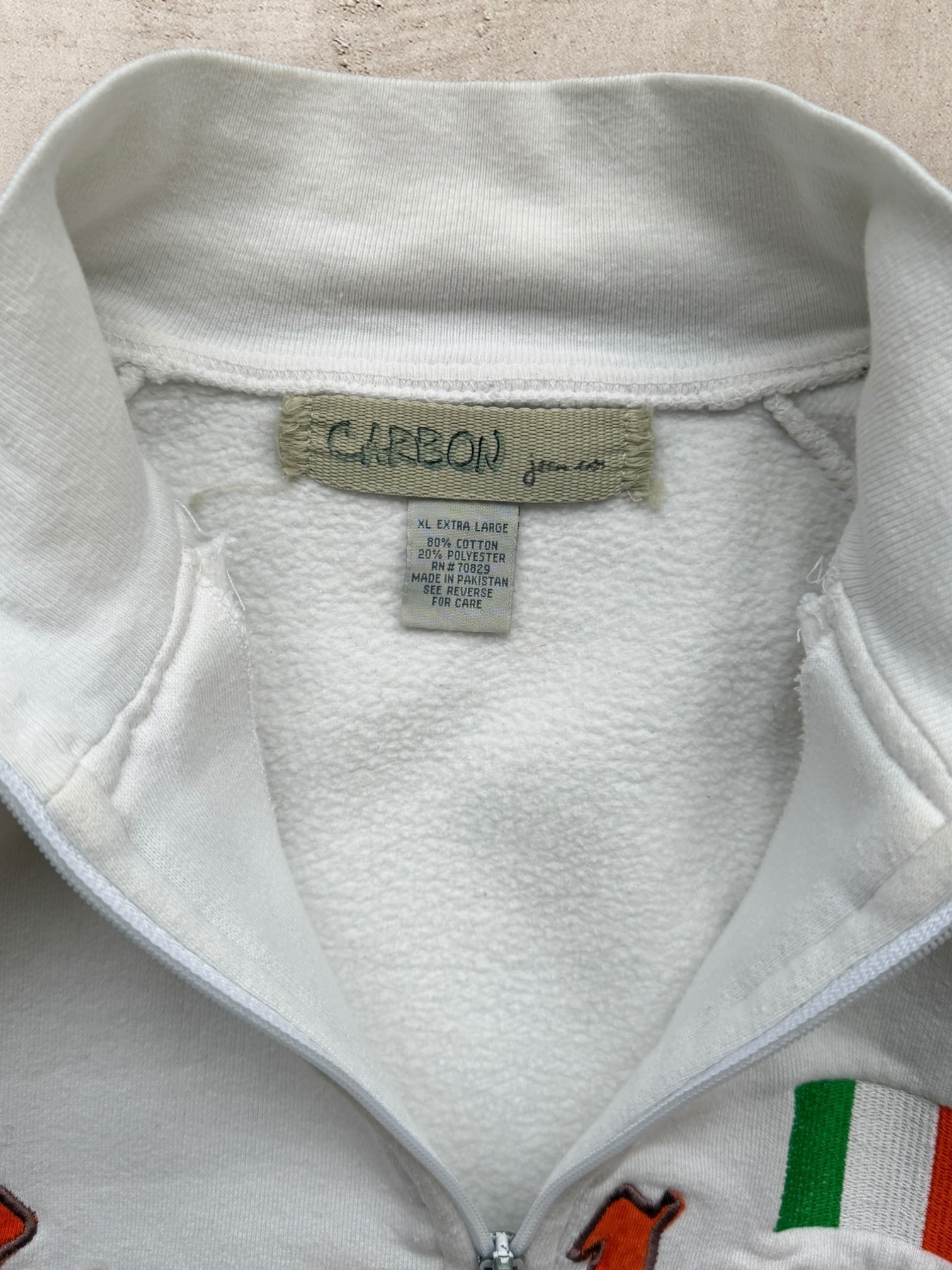 00s Ireland Striped Full Zip Sweatshirt - XL