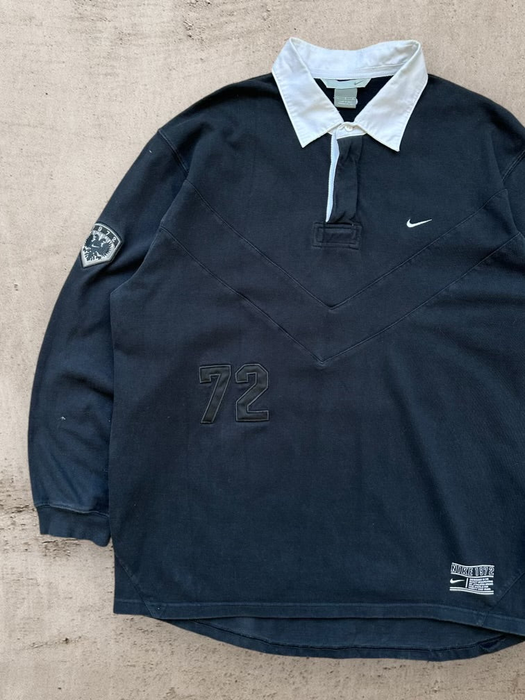 00s Nike 72 Varsity Polo Shirt - XXL