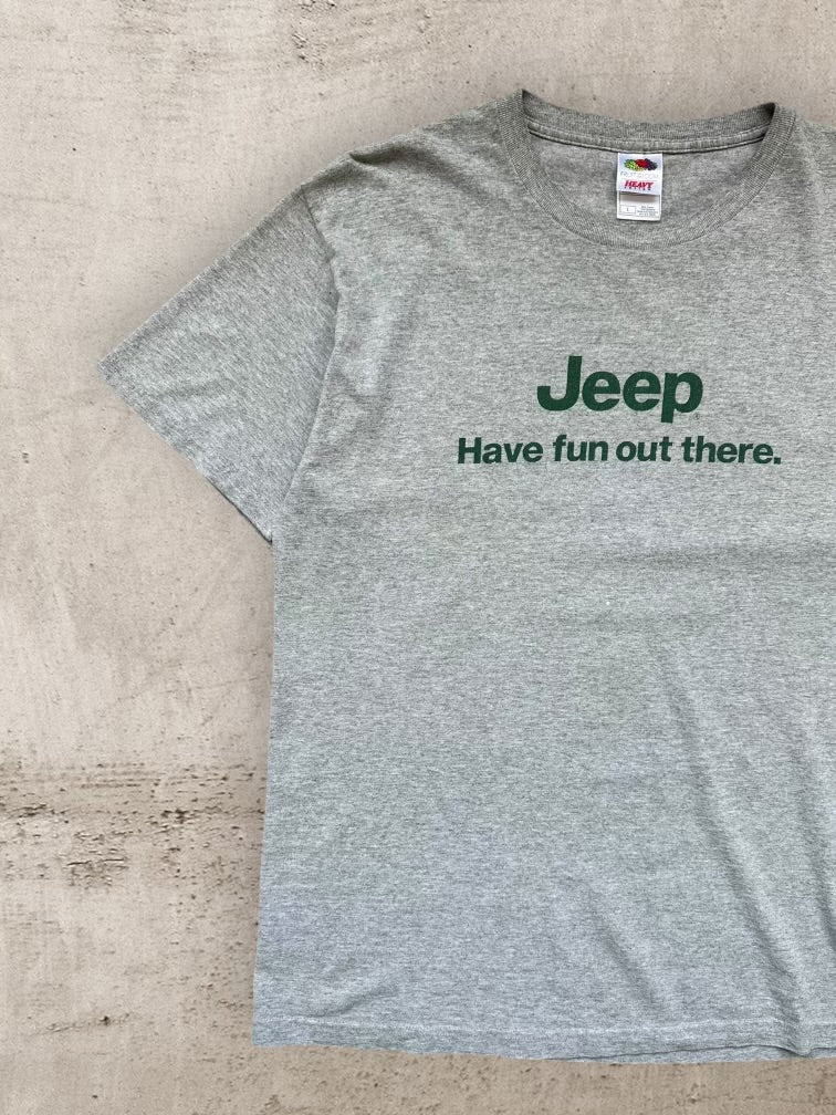 00s Jeep Have fun out there Graphic T-Shirt - Large