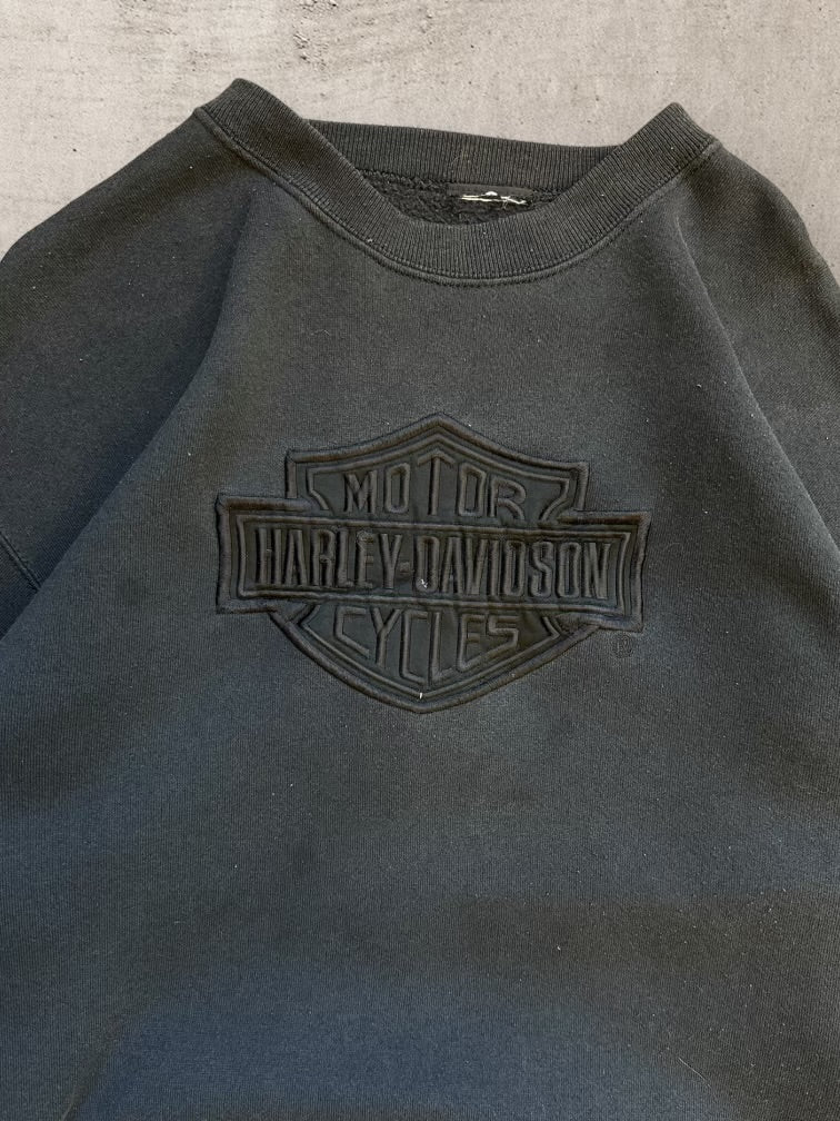 00s Harley Davidson Embroidered Crewneck - XL