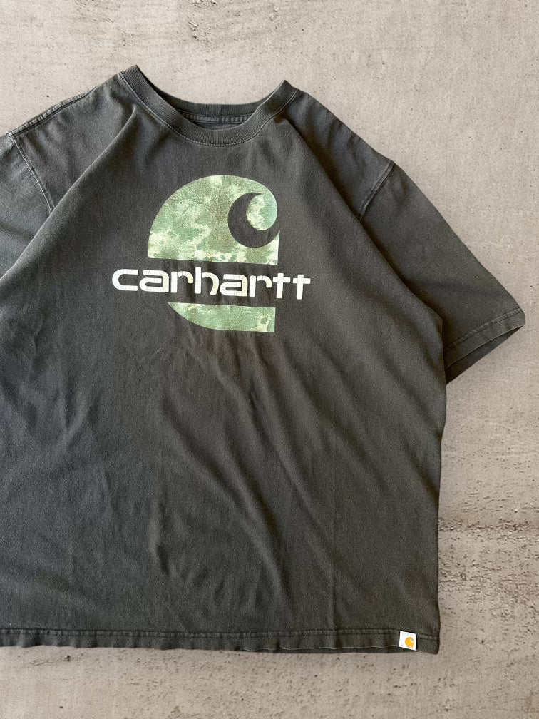 00s Carhartt Camouflage Logo T-Shirt - XXL