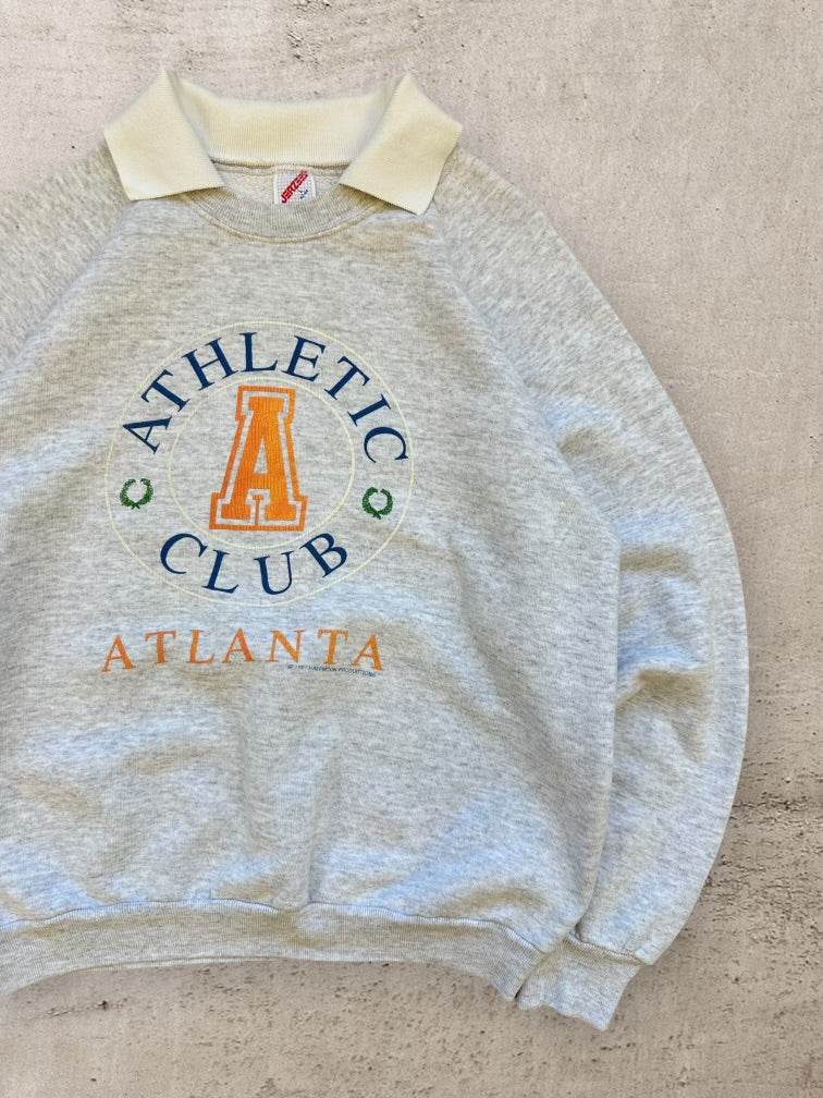 90s Athletic Club Atlanta Polo Crewneck - Medium