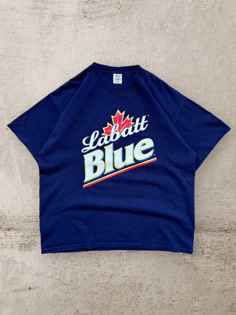 00s Labatt Blue Graphic T-Shirt - XL