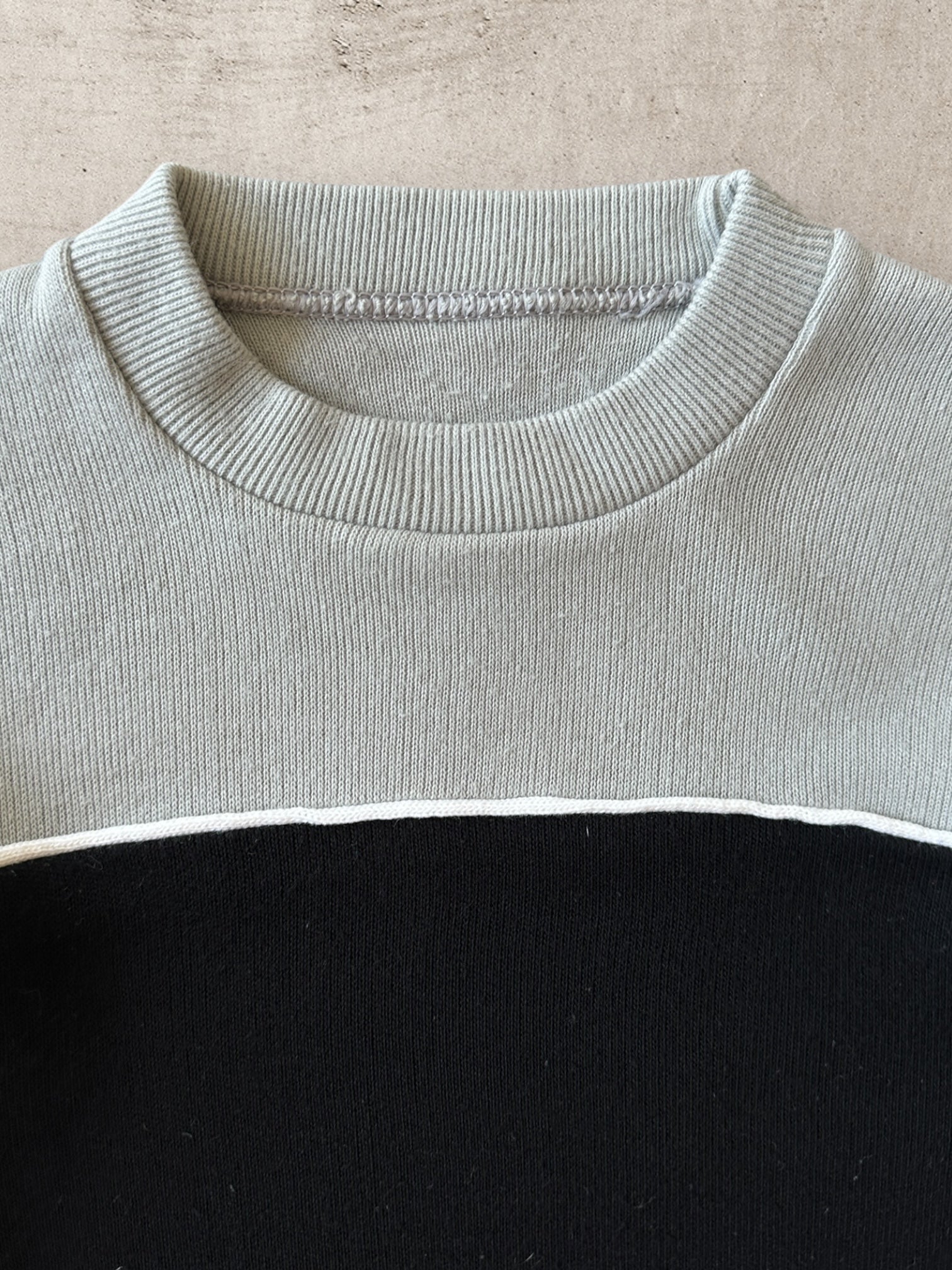 80s Color Block Knit Sweater - Small