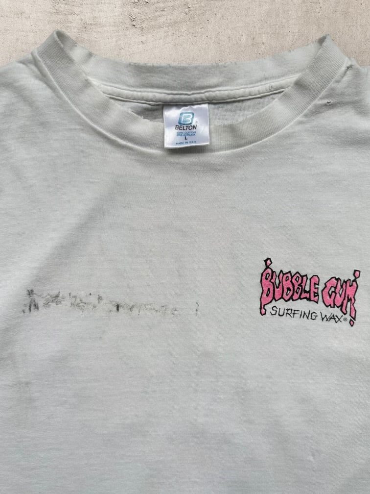 90s Blow Me Bubble Gum Surf Wax Graphic T-Shirt - Medium