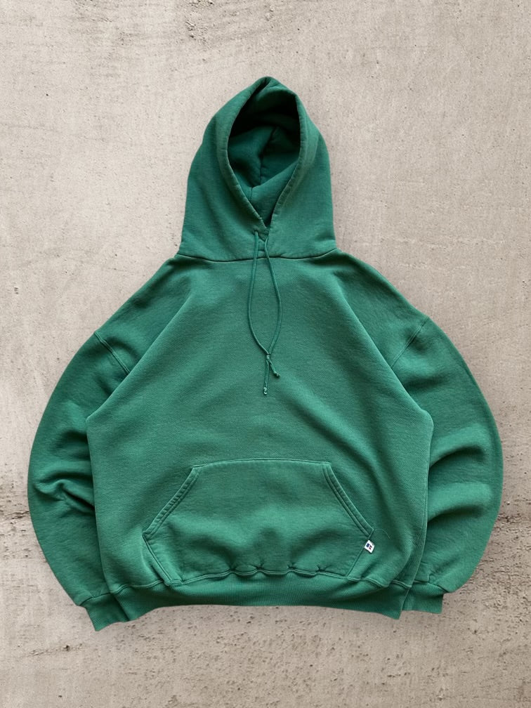 90s Russell Athletic Forest Green Hoodie - XL