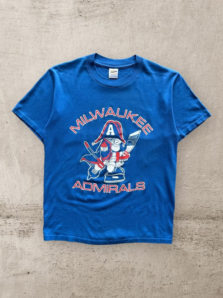 80s Milkwakuee Admirals Graphic T-Shirt - Small