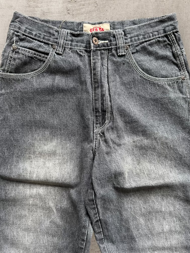 00s PJ Mark Faded Black Baggy Denim Jeans - 30x32