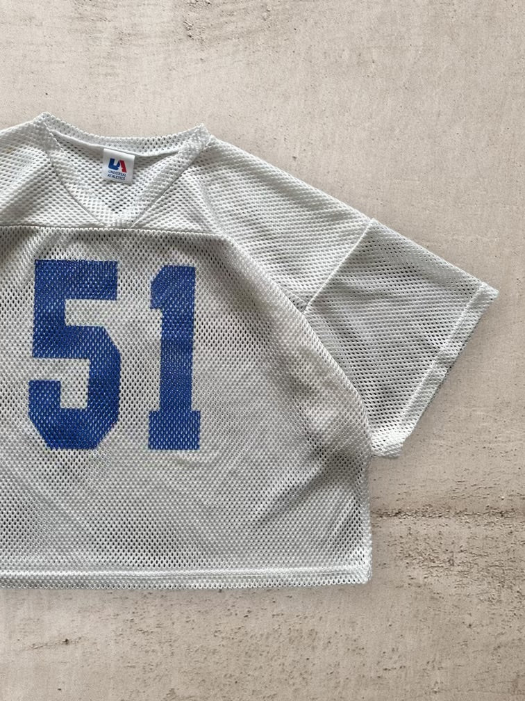 90s Cropped Mesh Football Jersey - XL