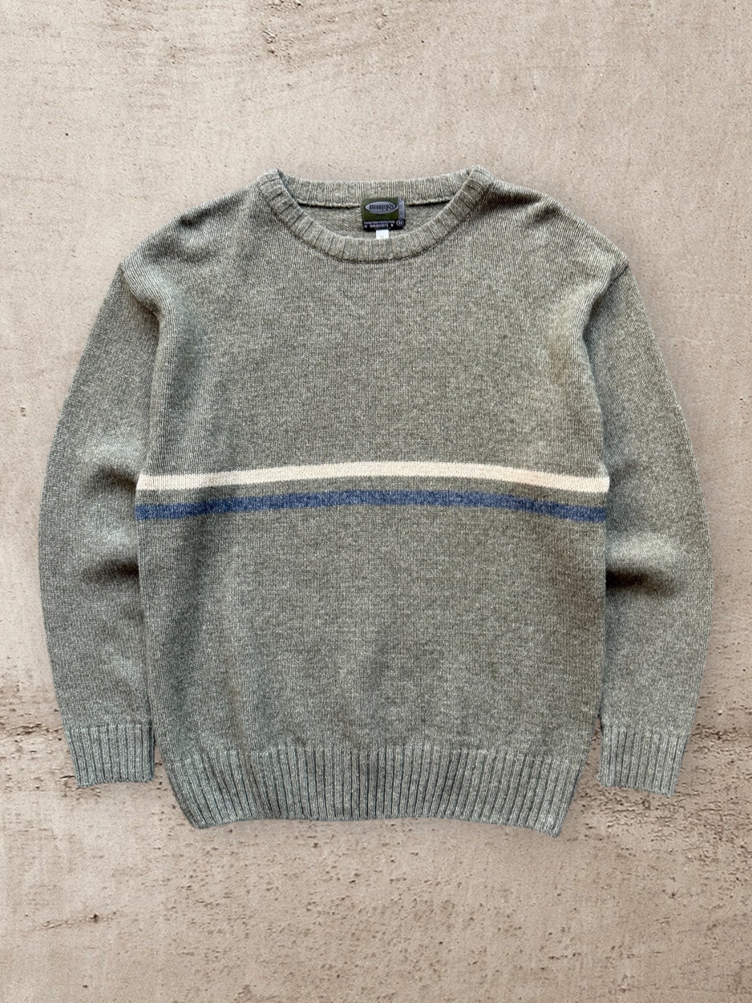 90s Hempys Striped Knit Sweater - XL