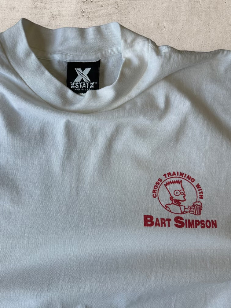 90s Cross Training With Bart Simpson T-Shirt - Large