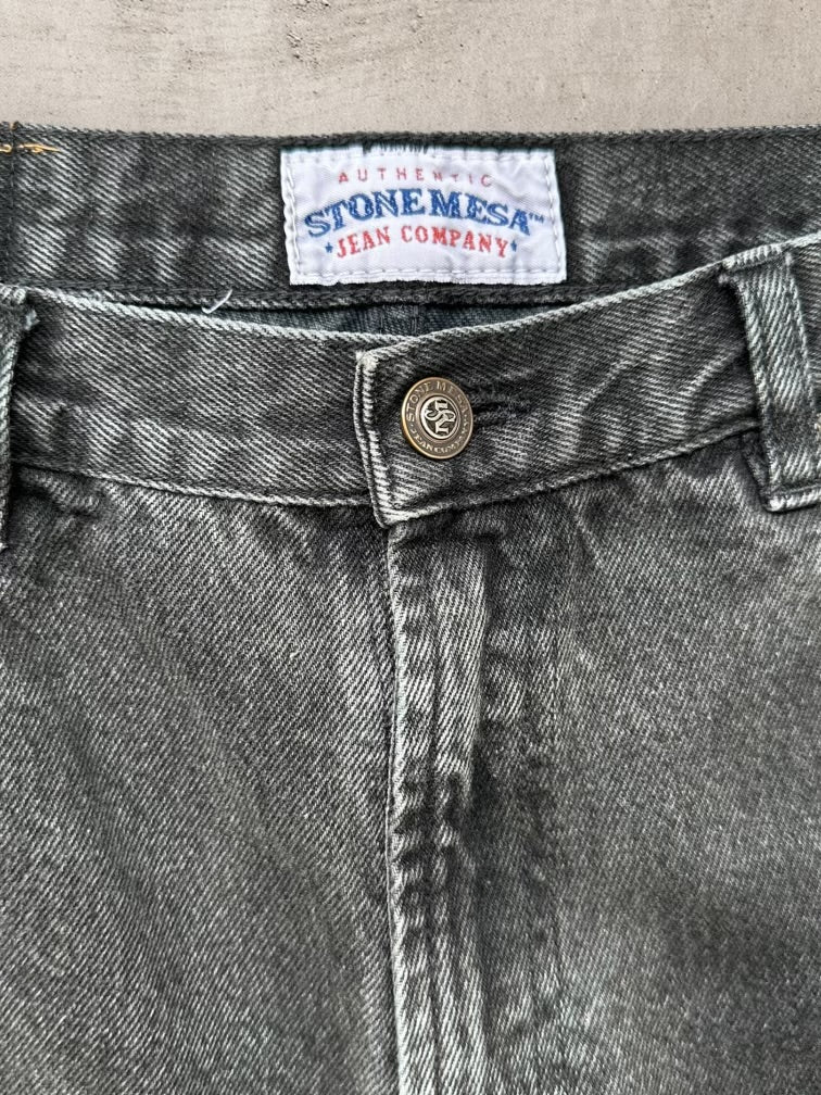 90s Stone Mesa Denim Shorts - 34