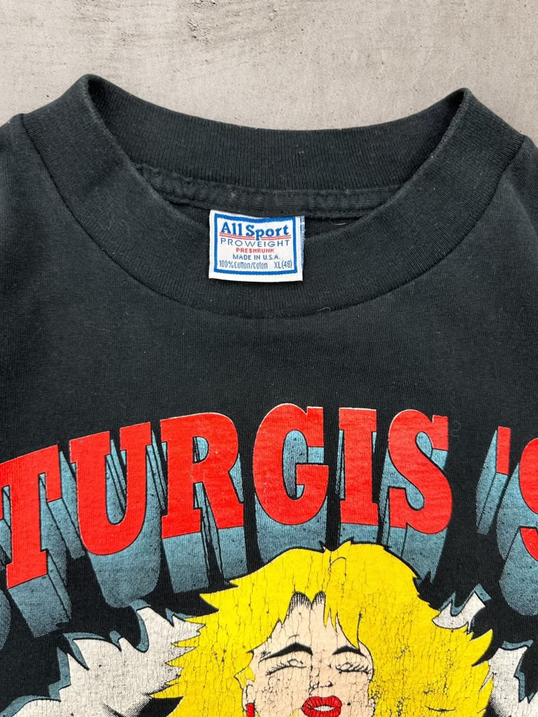 90s Sturgis 55th Anniversary Break Through Graphic T-Shirt - XL