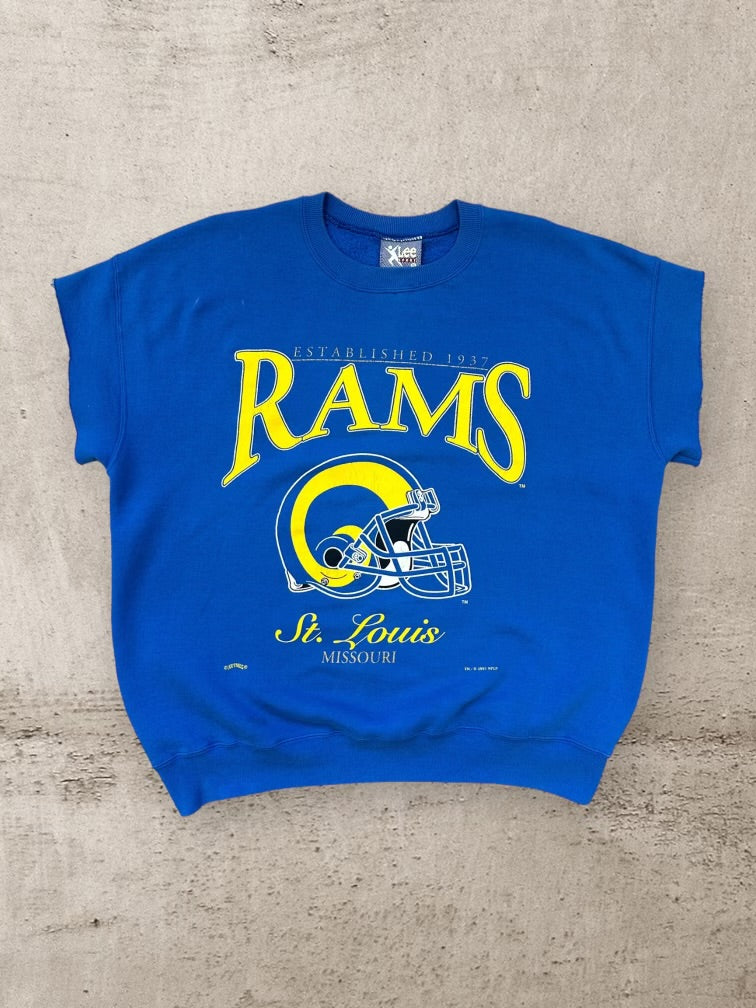 90s St. Louis Rams Cut Off Crewneck - XL