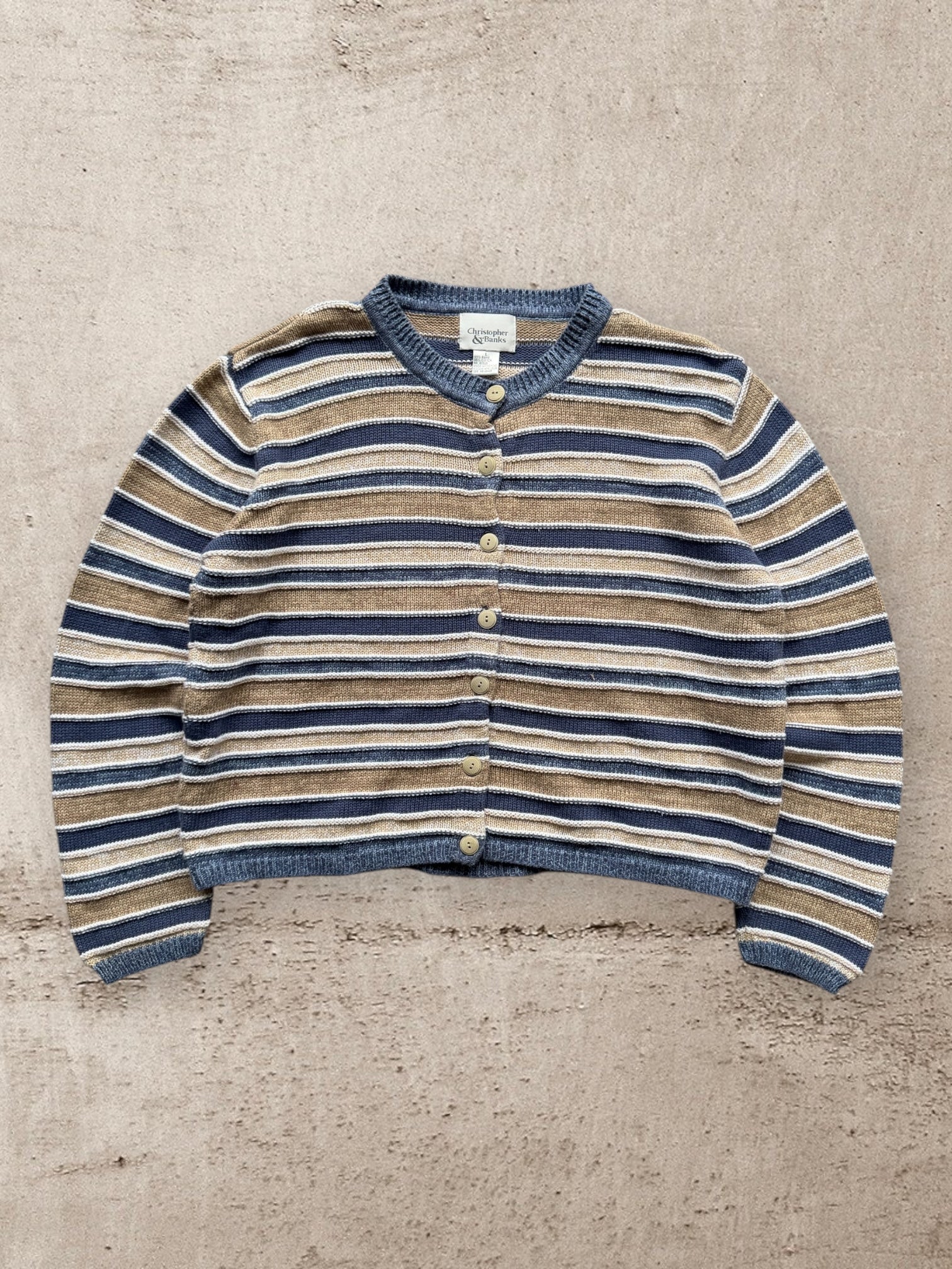 00s Christopher & Banks Button Up Knit Sweater - Women’s Large