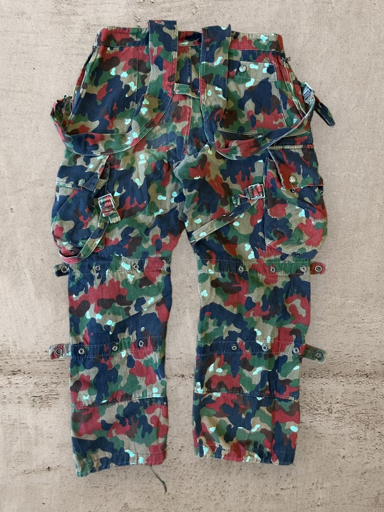 80s Swedish Army Camouflage Overalls - 32x28