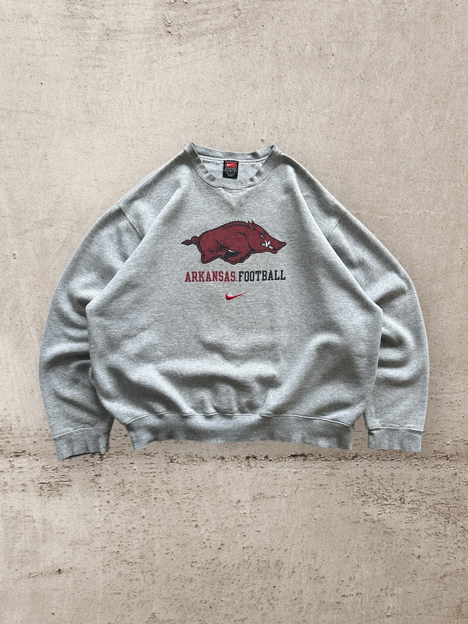 00s Nike Arkansas Football Crewneck - XL