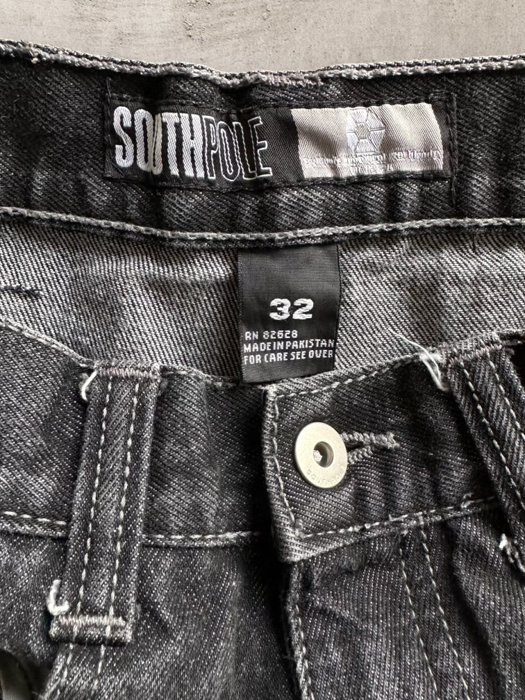 00s South Pole Black Baggy Denim Jeans - 31x30