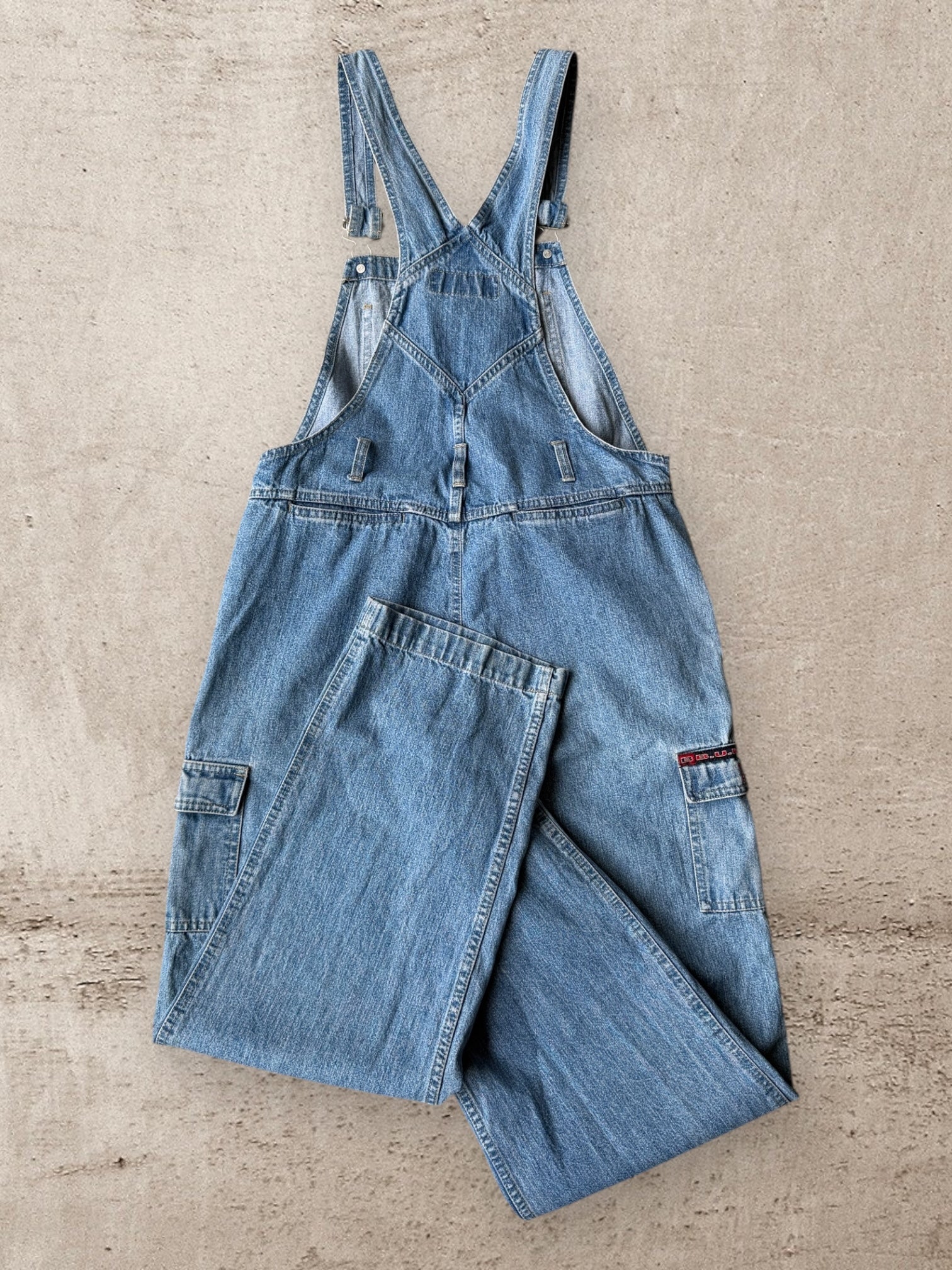 90s Bum Equipment Denim Cargo Overalls -