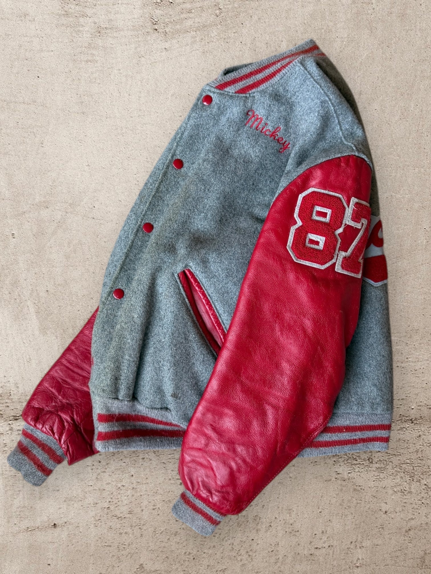 80s Fractional Rebels Varsity Jacket - Medium