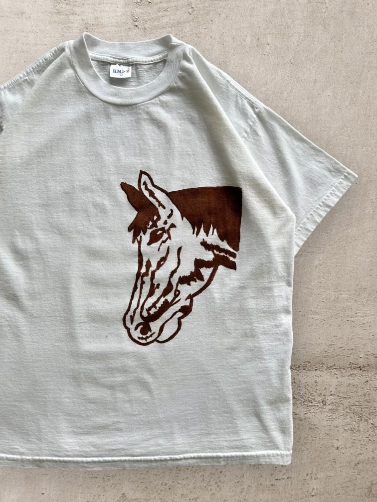 90s Horse Graphic T-Shirt - Medium