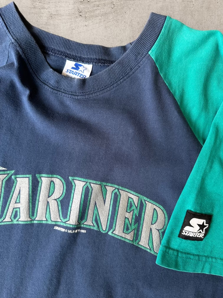 90s Starter Seattle Mariners Color Block T-Shirt - XL
