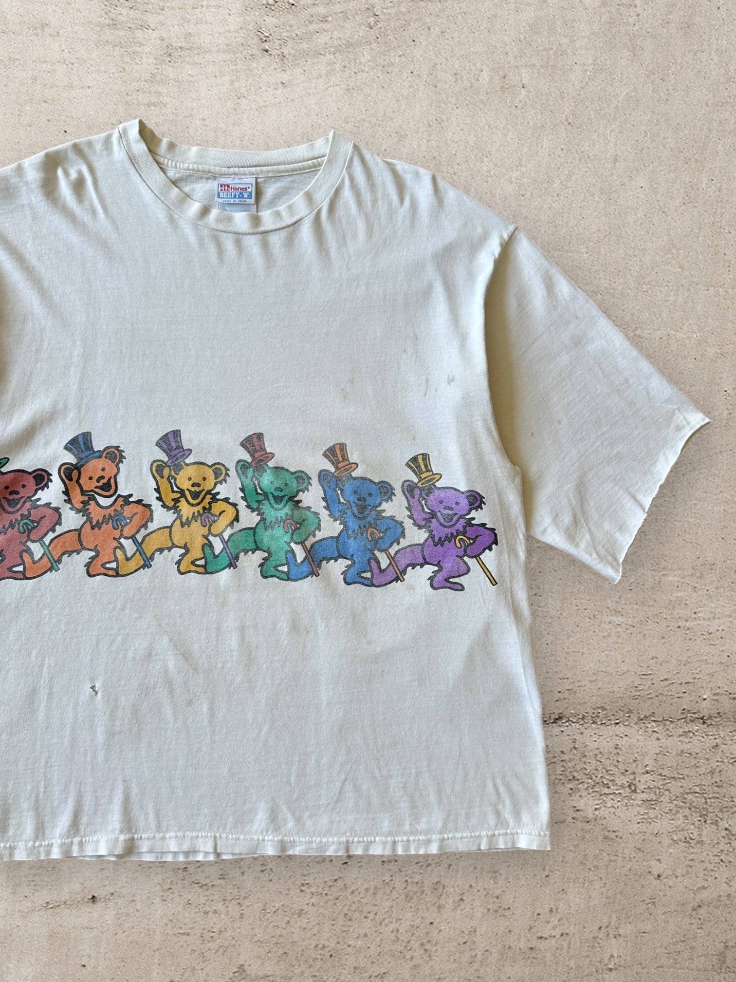 90s Grateful Dead Bears Wrap Around Graphic T-Shirt - XL