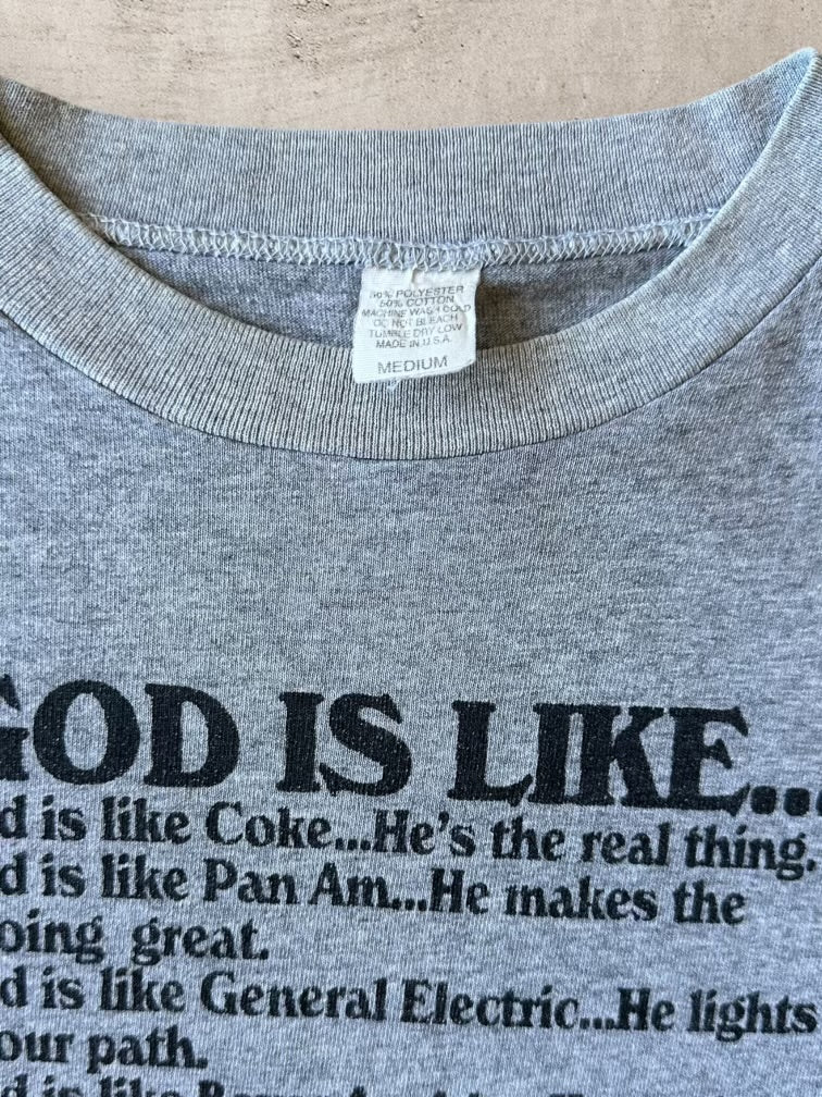 80s God is Like… Graphic T-Shirt - Medium