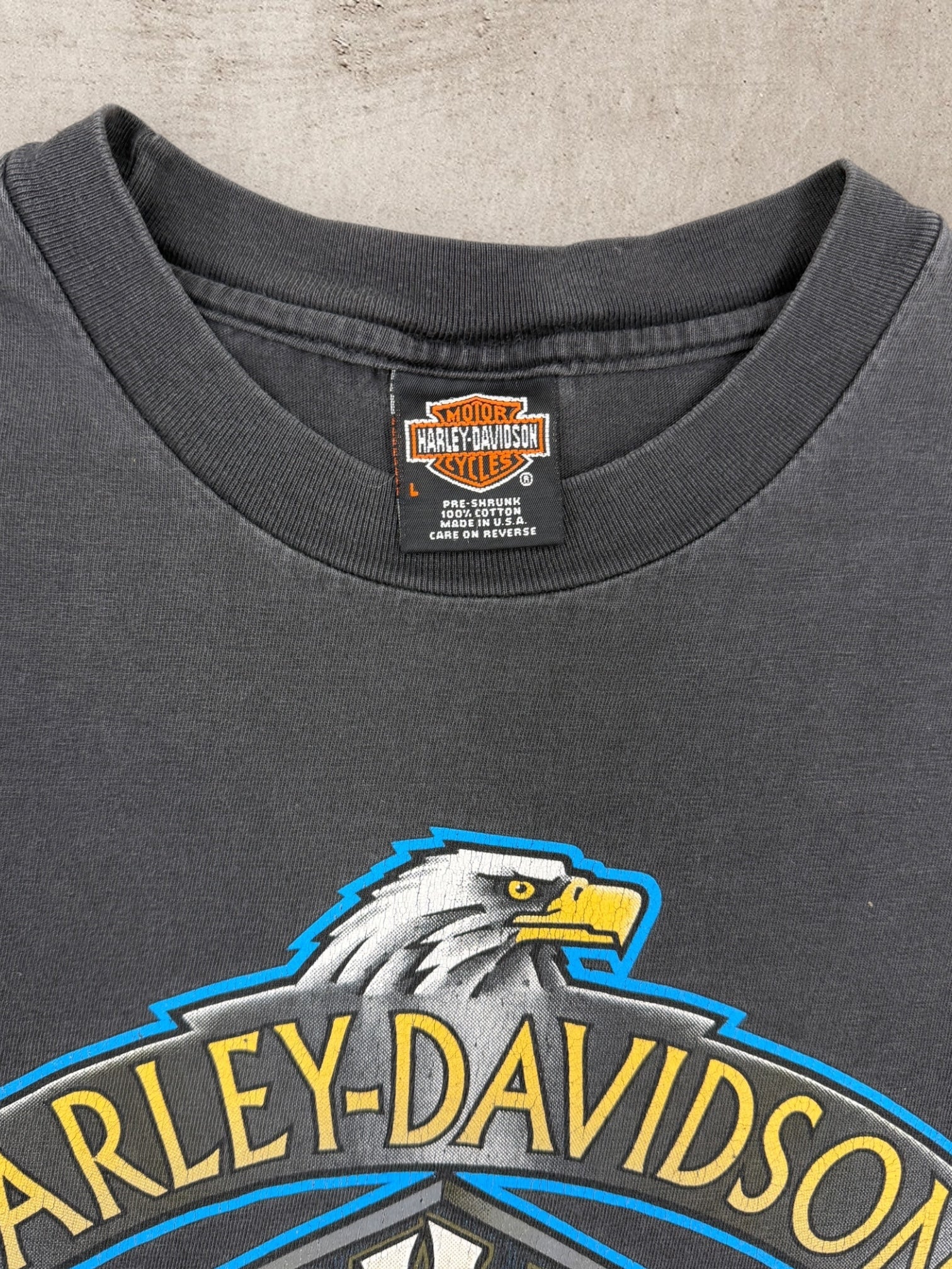 90s Harley Davidson Rules The Road Graphic T-Shirt - Large