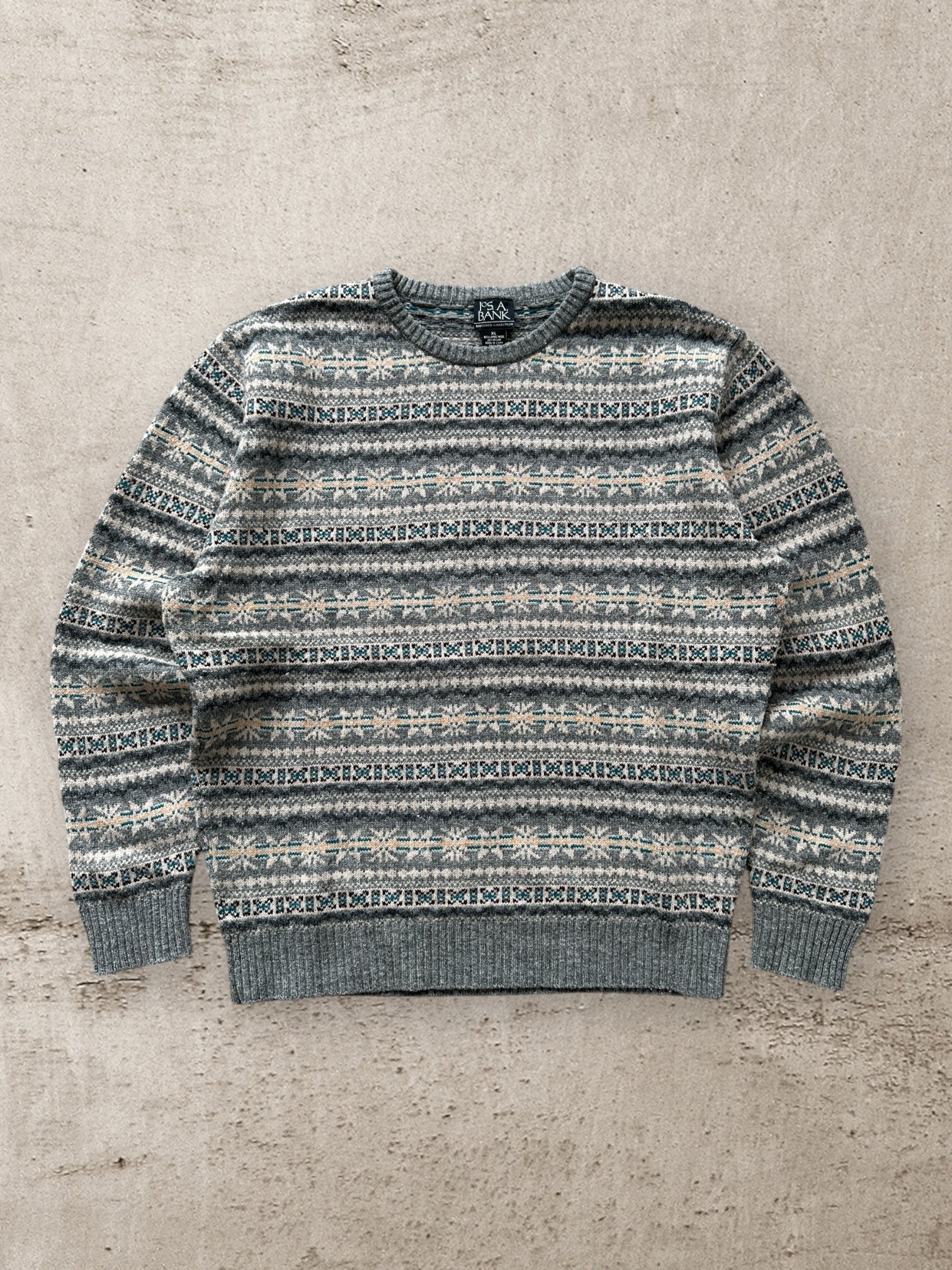 00s Jos A. Multicolor Wool Sweater - XL