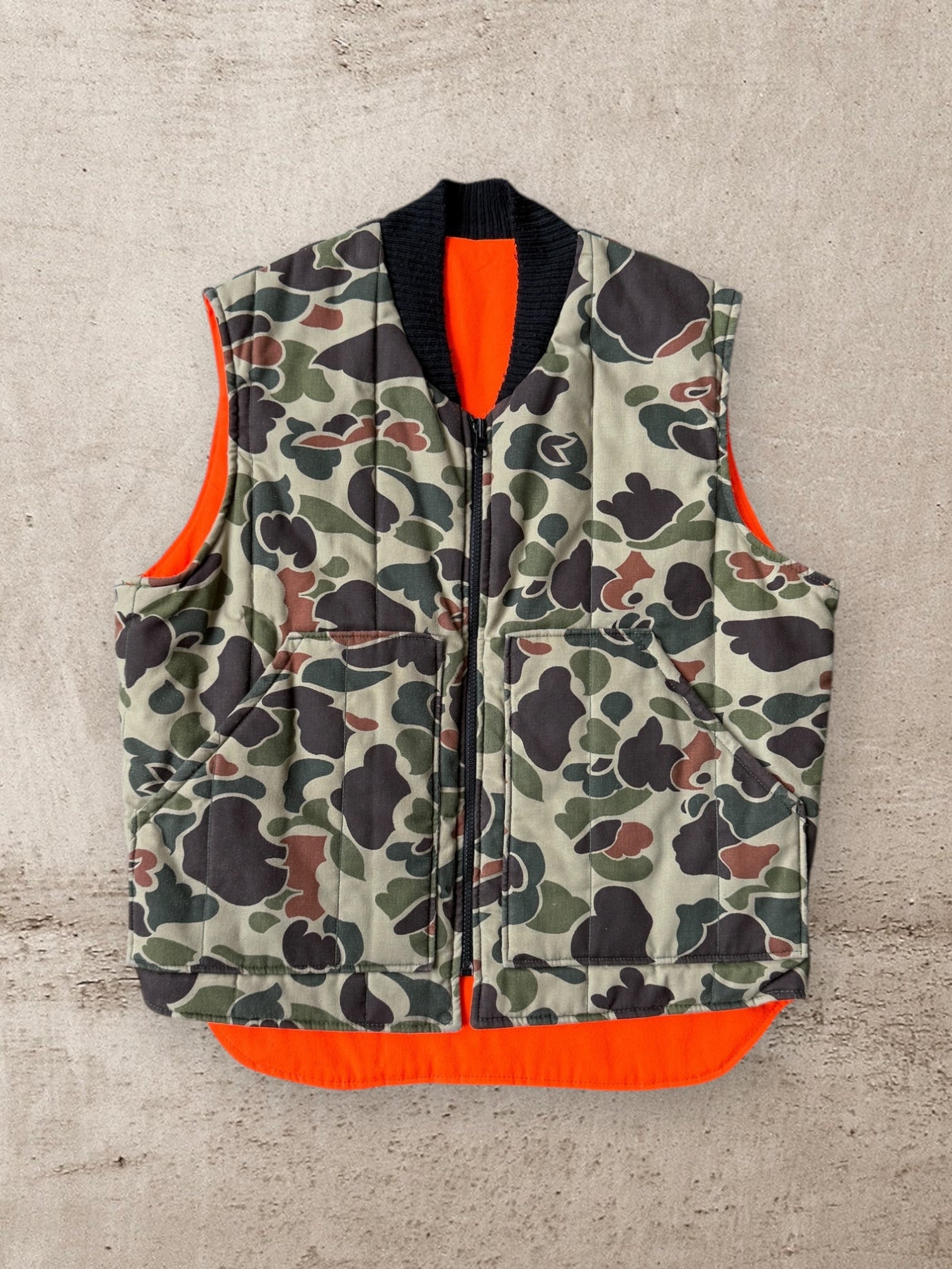 90s Real Tree Camouflage Hunting Vest - Large