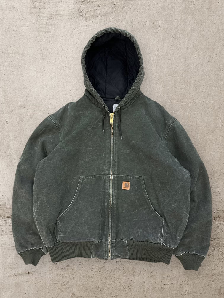 00s Carhartt Forest Green Hooded Jacket - Large – The Juncture