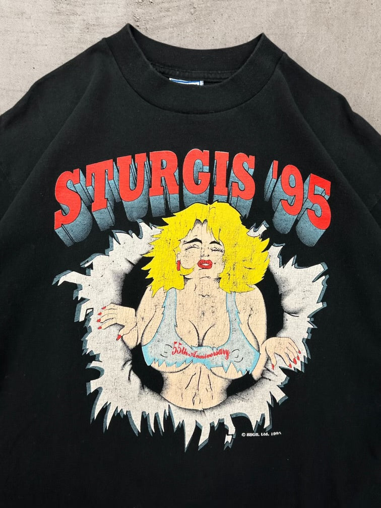 90s Sturgis 55th Anniversary Break Through Graphic T-Shirt - XL