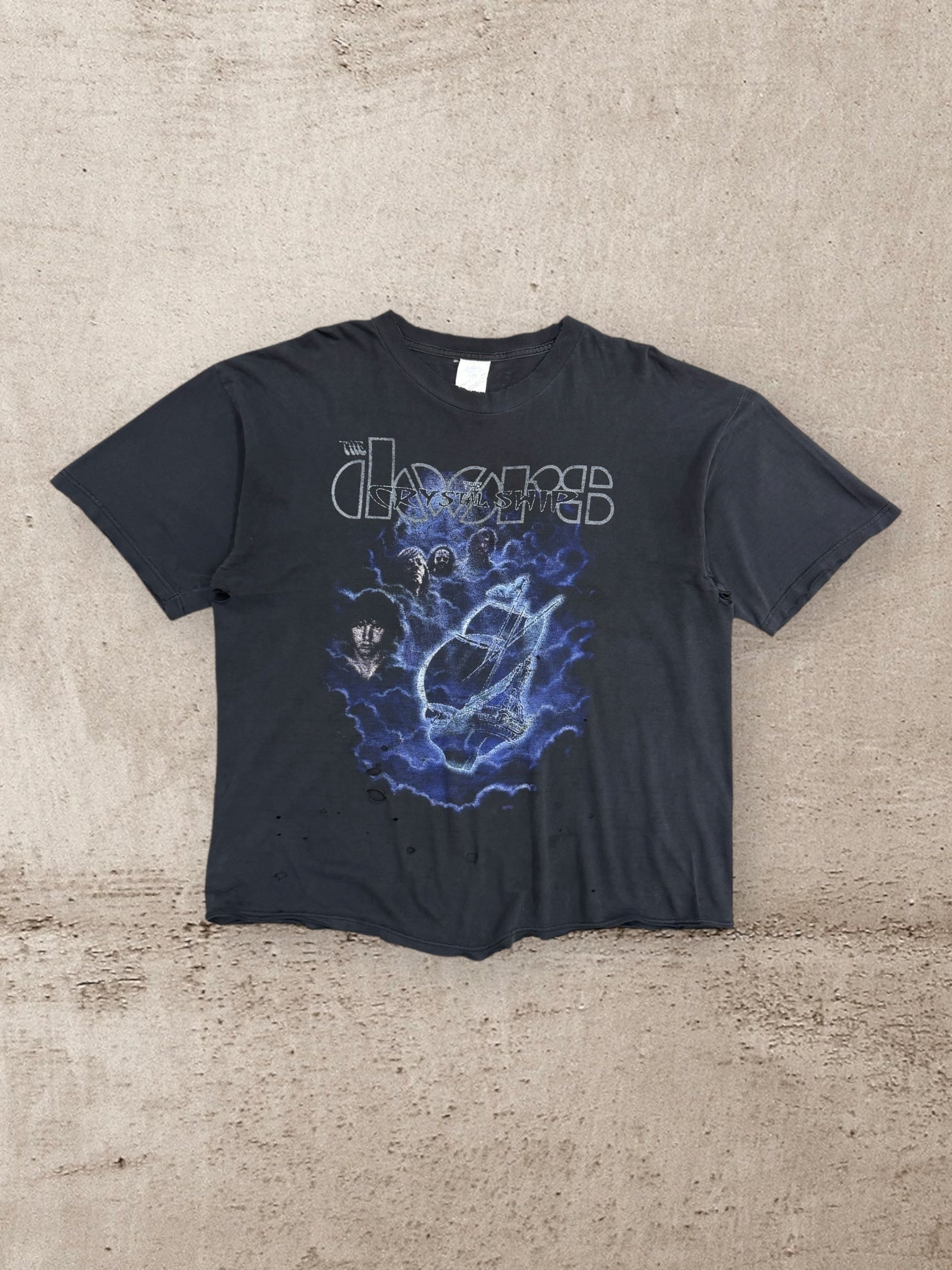 90s The Doors Distressed Graphic T-Shirt - XL