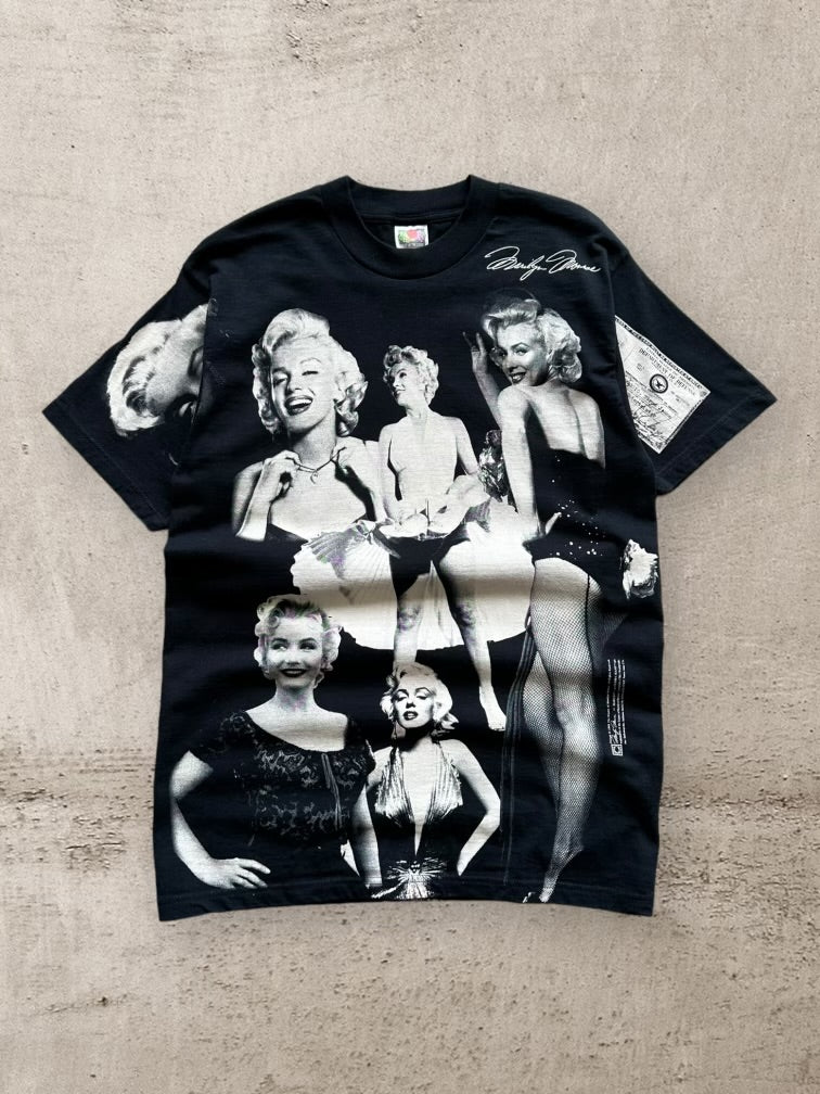 90s Marilyn Monroe AOP Graphic T-Shirt - Medium