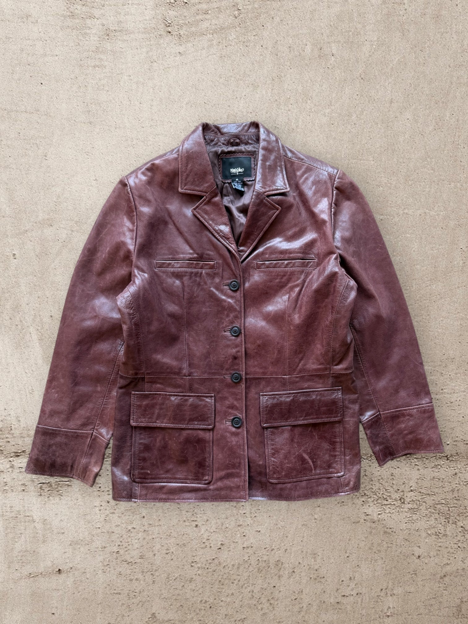 00s Mossimo Leather Jacket - XL