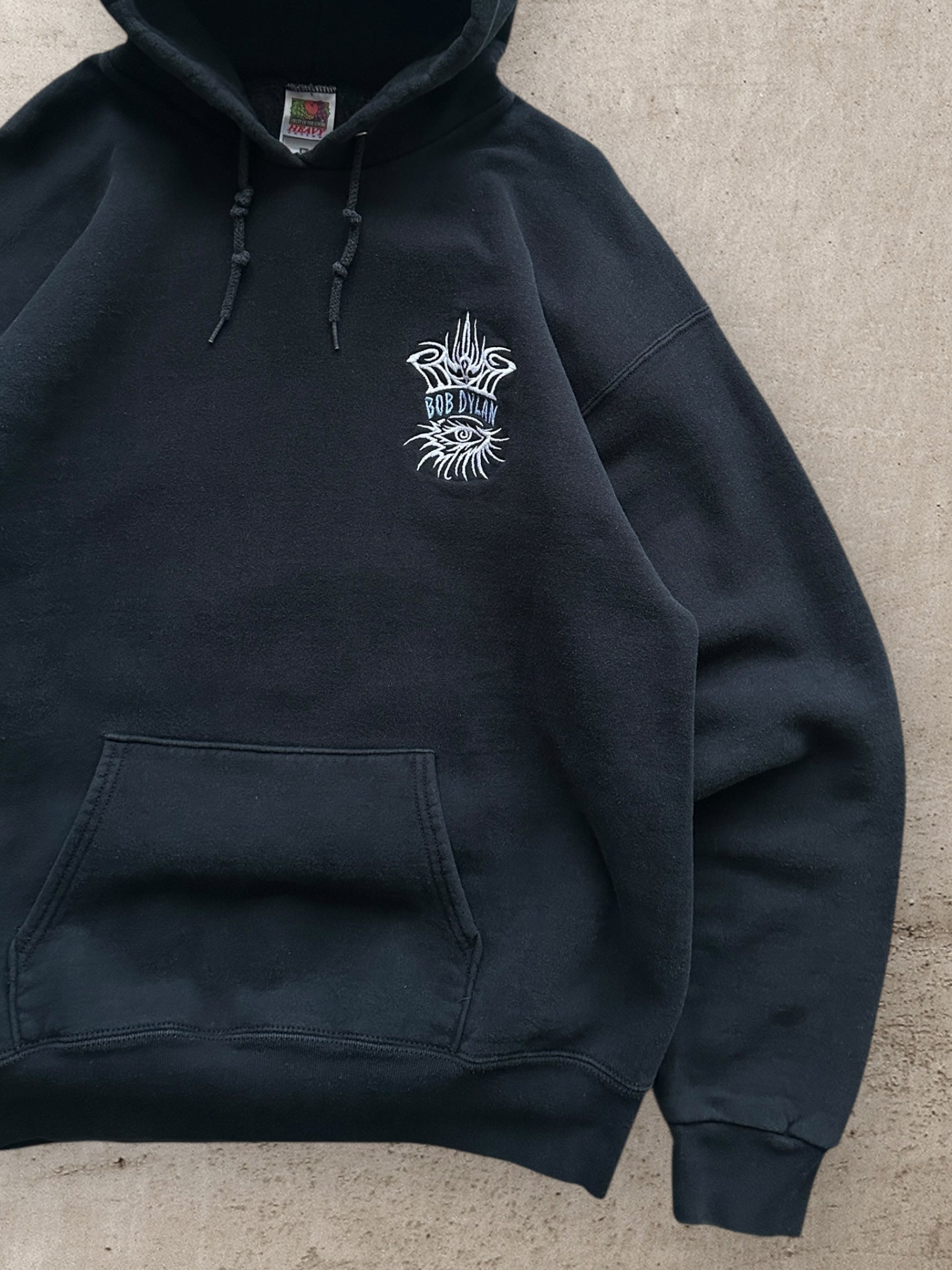 90s Bob Dylan Embroidered Hoodie - XL