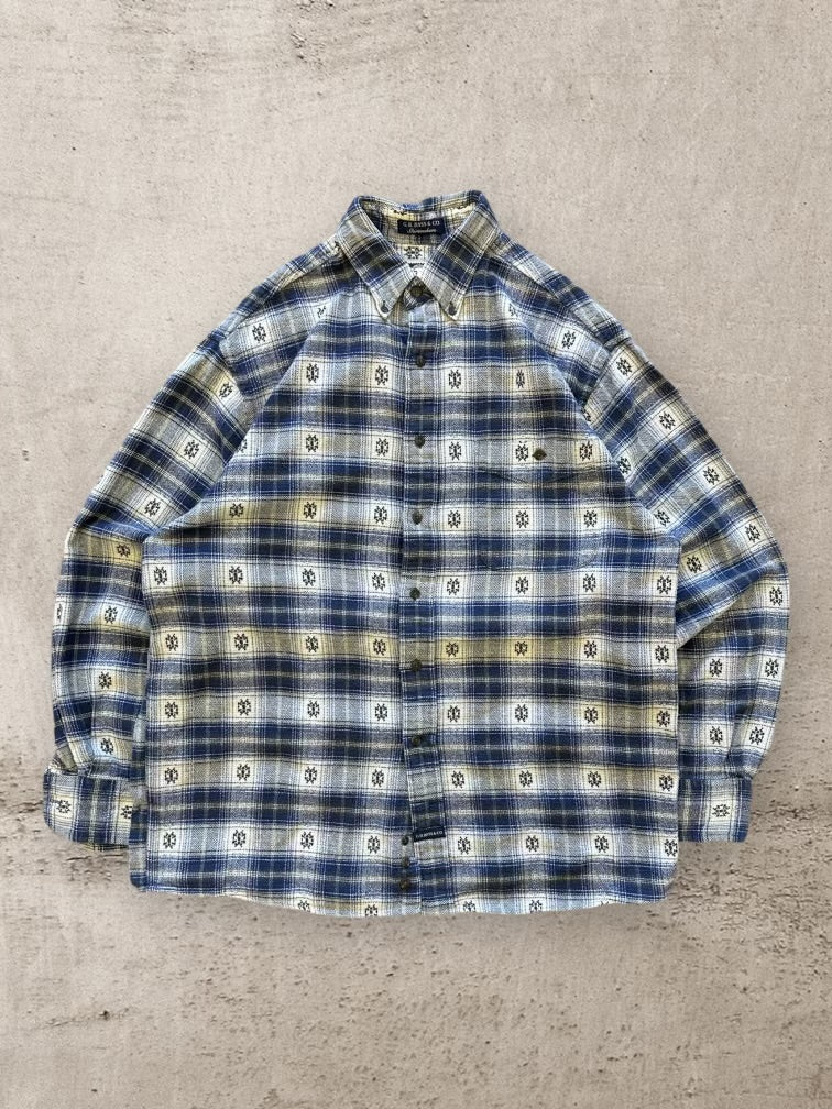 00s G.H Bass Plaid Button Up Flannel - Large
