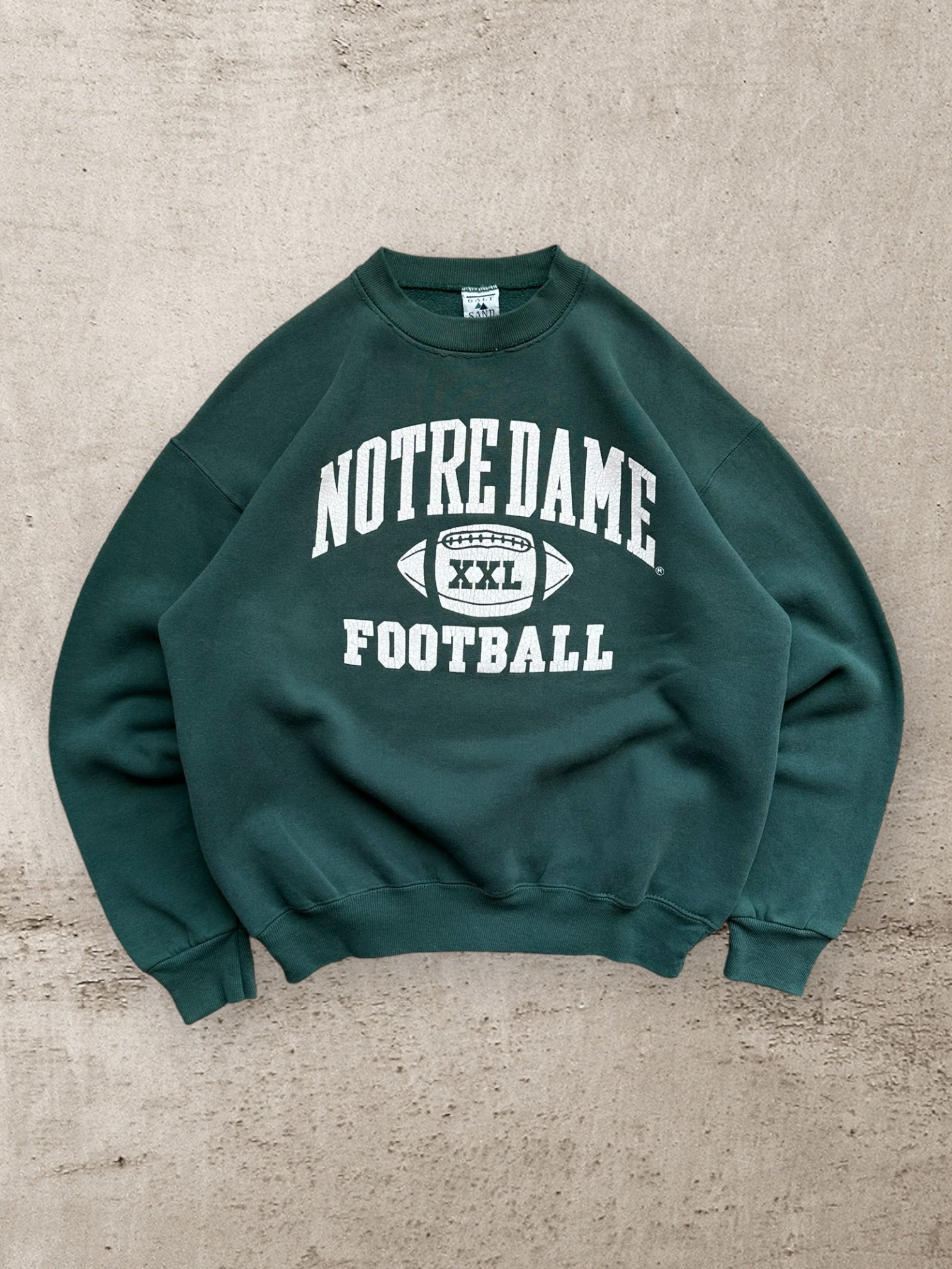 90s Notre Dame Football Crewneck - Large