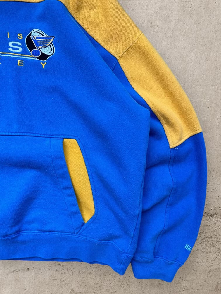 00s St. Louis Blues Color Block Hoodie - XL