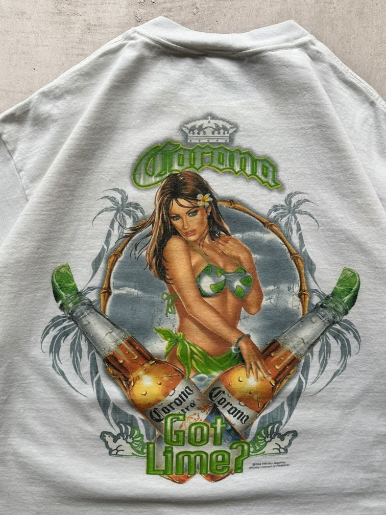 00s Corona Extra Got Lime Graphic T-Shirt - Large