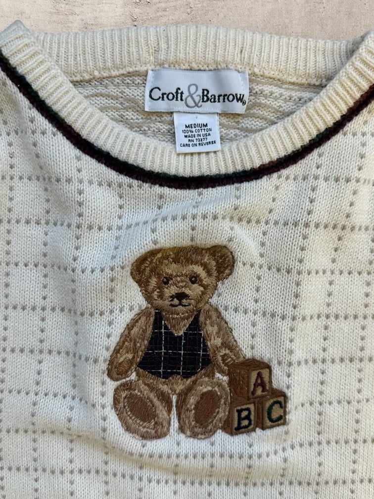 00s Croft & Barrow Teddy Bear Knit Sweater - Medium