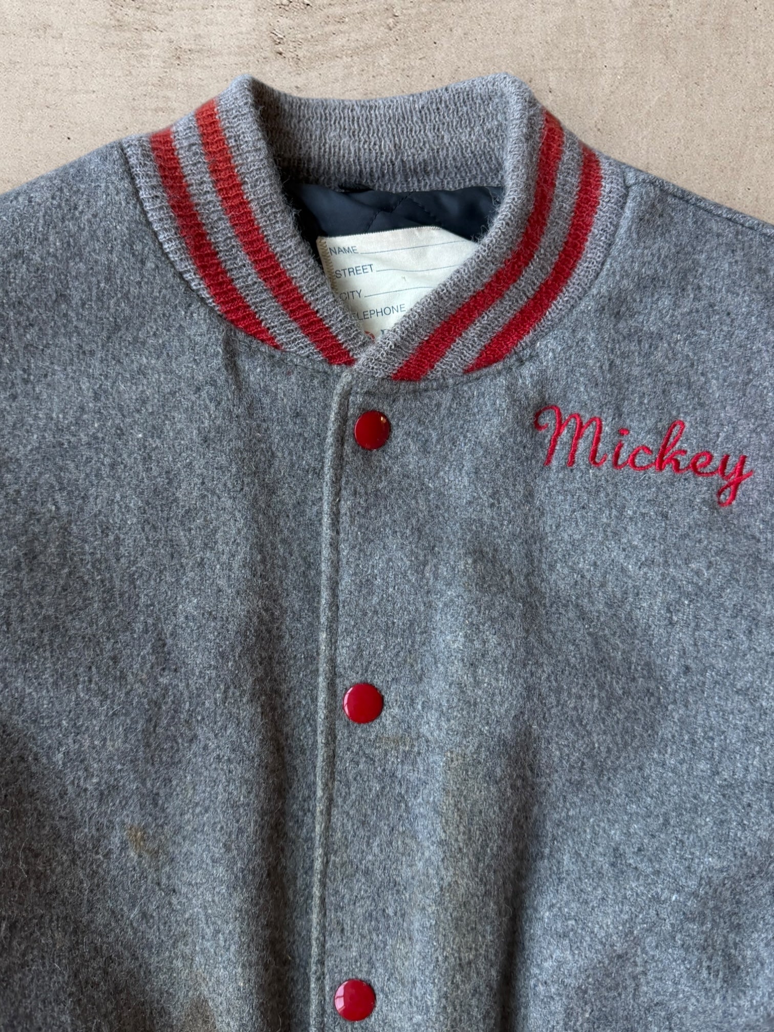 80s Fractional Rebels Varsity Jacket - Medium