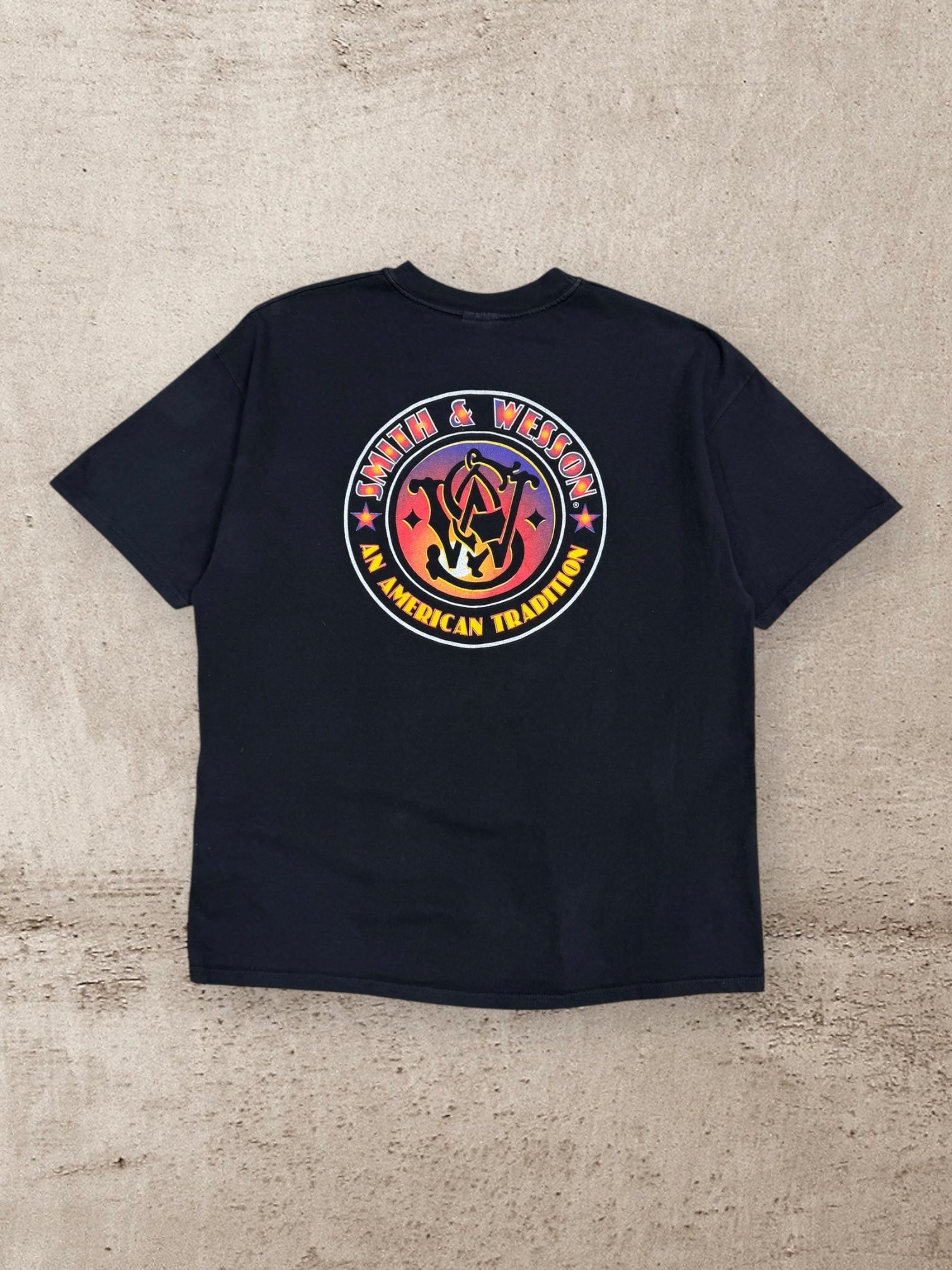 90s Smith & Wesson An American Tradition Graphic T-Shirt - XXL