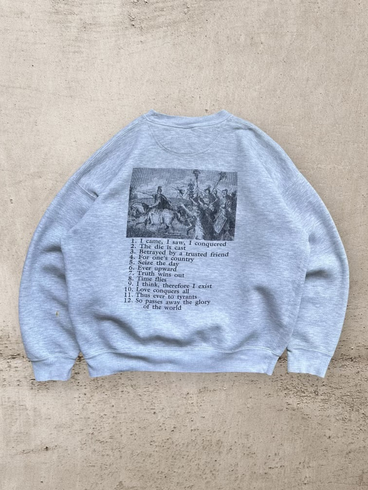 90s Julius Caesar Graphic Crewneck - Large