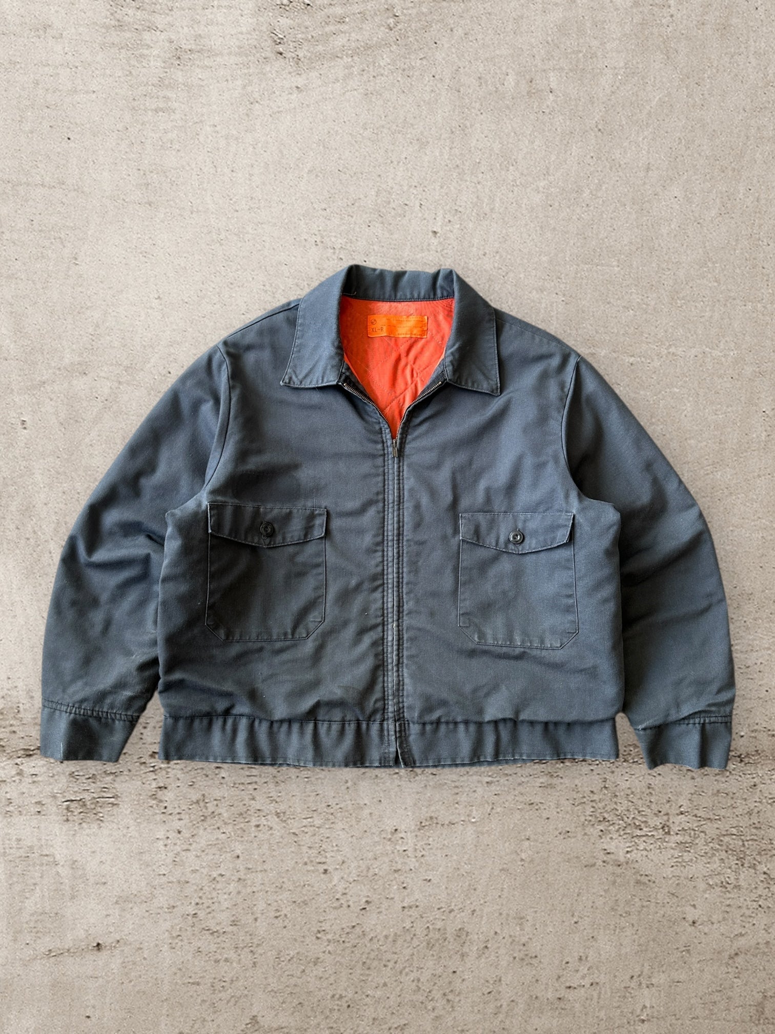 70s Union Made Two Pocket Zip Up Work Jacket - XL