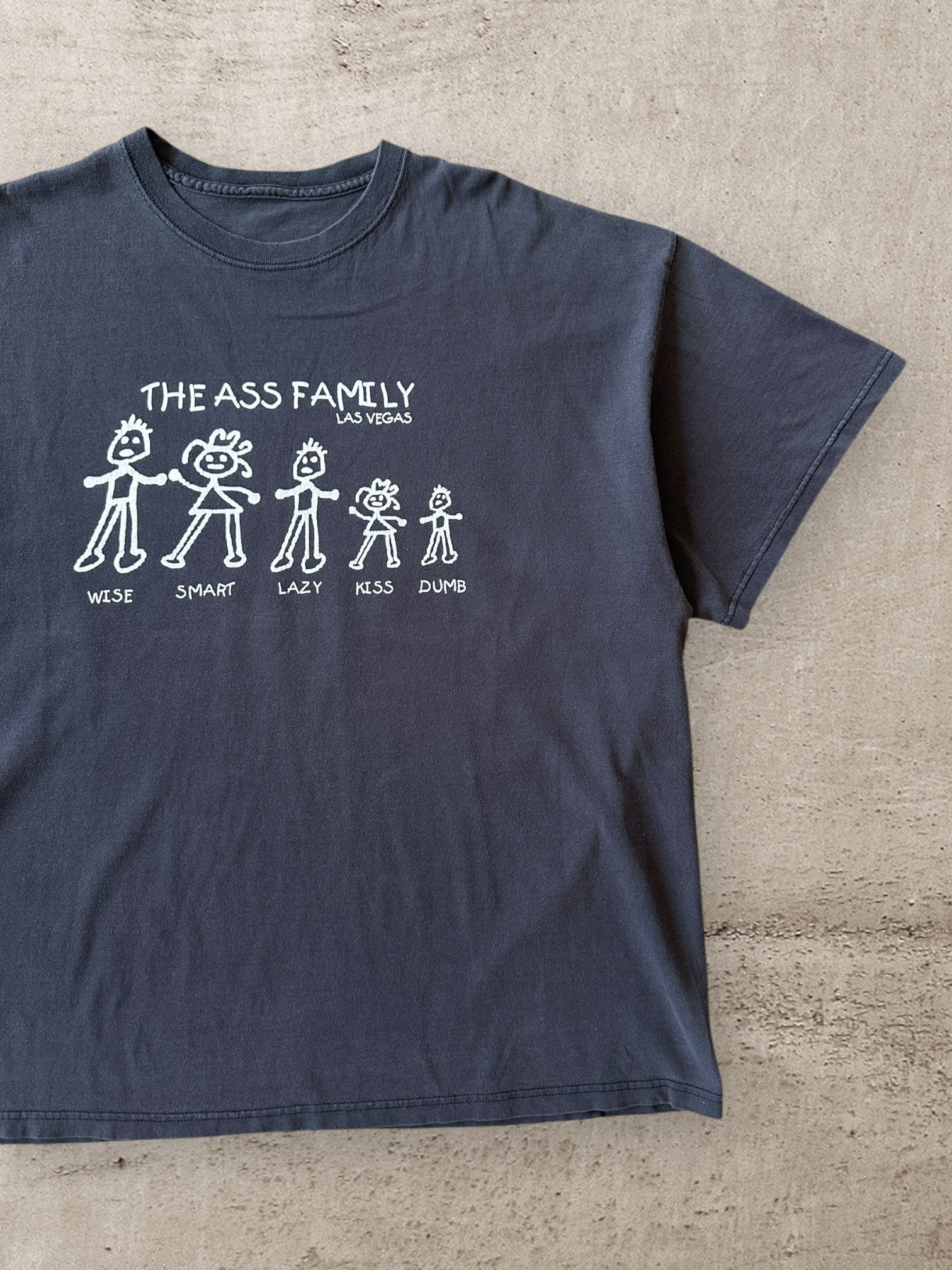 00s The Ass Family Graphic T-Shirt - XXL