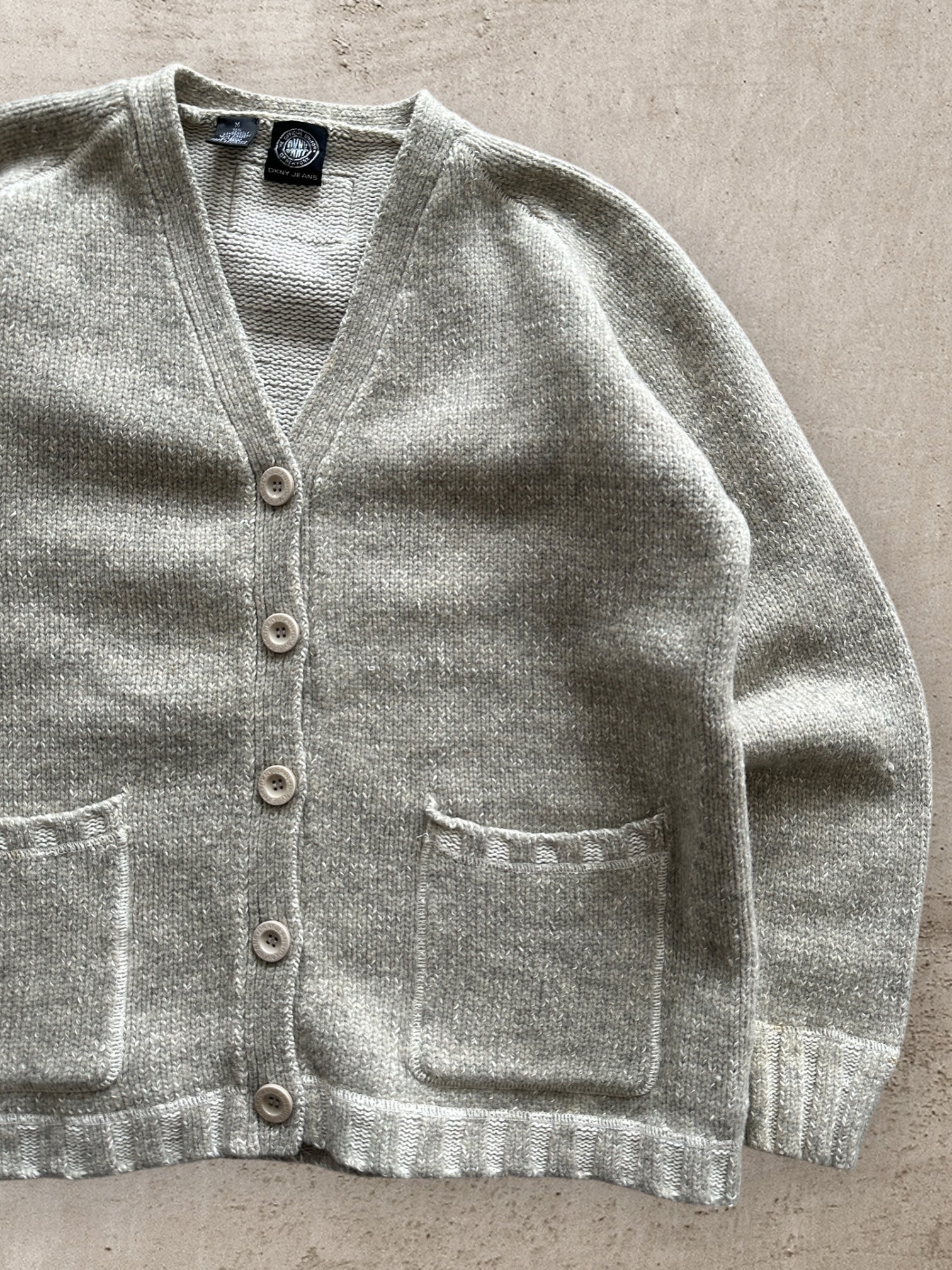 00s DKNY Wool Cardigan - Medium